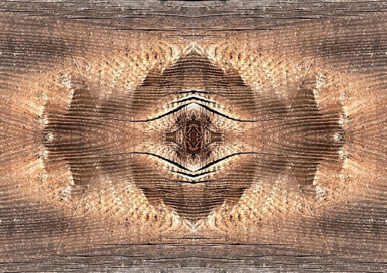 illuminated wood grain quad